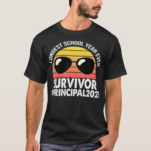 Het langste schooljaar ooit overlevingskansen 2021 t-shirt (Voorkant)