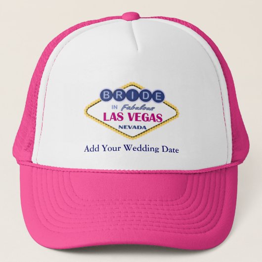 Het Las Vegas Bride Pet. Trucker Pet (Voorkant)