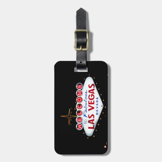 Het Las Vegas-teken - Welkom in Fabulous Las Vegas Bagagelabel (Voorkant verticaal)