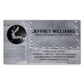 Het Lassen van de metaalarbeider | Metalen klinkna Magnetisch Visitekaartje (Voorkant)