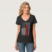 Het lassen van de rode Werking de Vlaggellasser va T-shirt (Voorkant volledig)