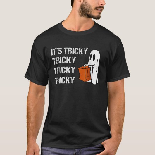 Het lastige spookboek Grappige Halloween Mannen vr T-shirt (Voorkant)