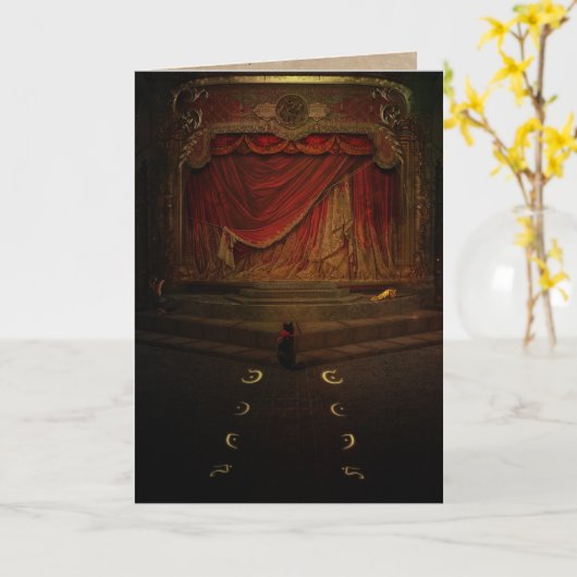 Het Late Show Wenskaart. Kaart (Gele Bloem)