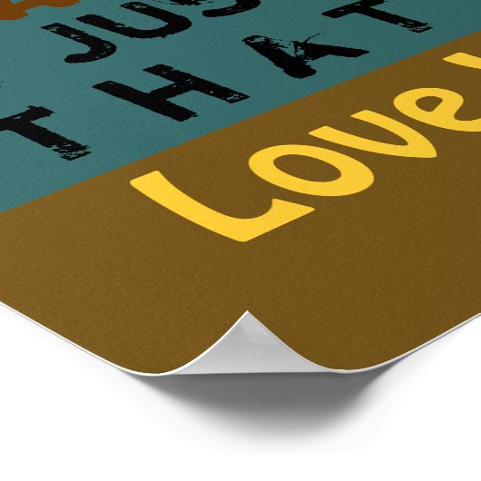 Het laten gaan - 12X12 Poster (verandering in canv (Hoek)