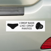 Het laten vallen bas zoals u panty's laat vallen bumpersticker (Op auto)