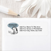 Het laten vallen Grootte is zo veel vun Etiket (Insitu)