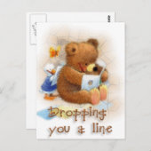 Het laten vallen van een Lijn Briefkaart (Voorkant / Achterkant)