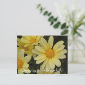 Het laten vallen van een lijn om hallo briefkaart  (Staand voorkant)