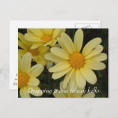 Het laten vallen van een lijn om hallo briefkaart  (Voorkant / Achterkant)