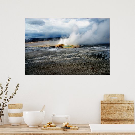 Het laten van het Poster van de Steam (Keuken)