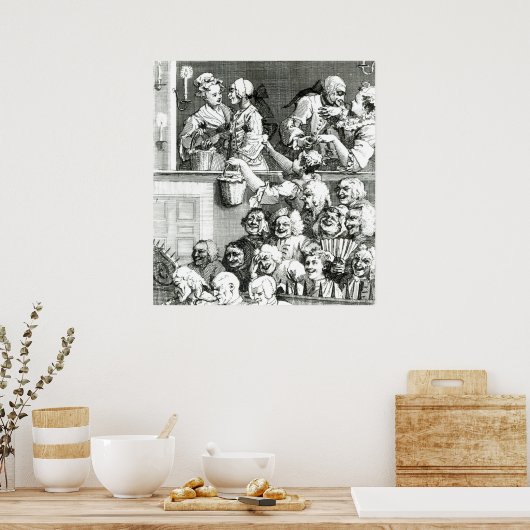 Het Laughing Publiek, 1733 Poster (Keuken)