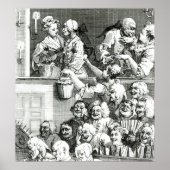 Het Laughing Publiek, 1733 Poster (Voorkant)