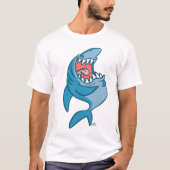 Het Laughing Shark cartoon T-shirt (Voorkant)