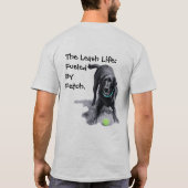 Het Leash Leven: Aangedreven Door Fetch. T-shirt (Achterkant)