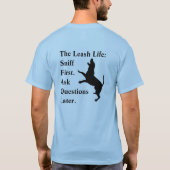 Het Leash Leven: Hound T-shirt (Achterkant)