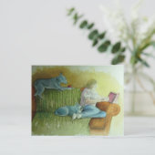 Het leeduur briefkaart (Staand voorkant)