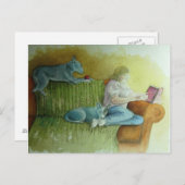 Het leeduur briefkaart (Voorkant / Achterkant)