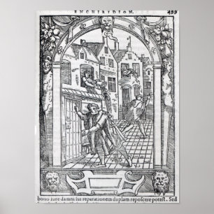 Het leegmaken van de kamerpotten poster