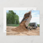 Het Leegmaken van de Vrachtwagen van de Briefkaart (Voorkant / Achterkant)