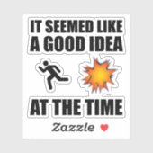 Het leek een goed idee destijds sticker (Vel)