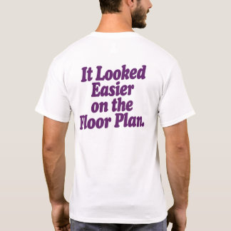 Het leek makkelijker op het plattegrond t-shirt