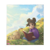 Het leesmeisje en het verveelde Notitieblok (Voorkant)