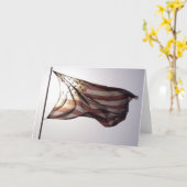 Het lege Amerikaanse Wenskaart van de Vlag Kaart (Gele Bloem)