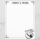 Het lege Blad van het menu met Kader. Flyer (Voorkant)