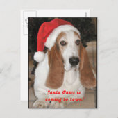 Het Lege Briefkaart van de Poten van de kerstman (Voorkant / Achterkant)