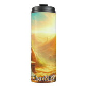 Het lege graf en de kruizen van Jezus Thermosbeker (Voorkant)