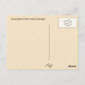 Het lege Graf van Jesus-Christus op Briefkaart (Achterkant)