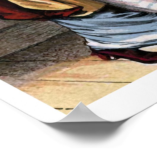 "Het lege klembord" Poster (Hoek)