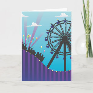 Het Lege Wenskaart van de achtbaan Kaart