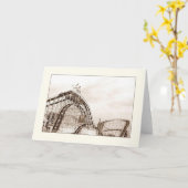 Het Lege Wenskaart van de Achtbaan van de cycloon Kaart (Gele Bloem)