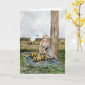 Het Lege Wenskaart van de "bijenkoningin" Kaart (Gele Bloem)