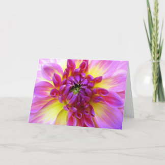Het Lege Wenskaart van de dahlia Kaart