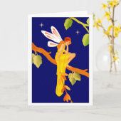 Het Lege Wenskaart van de "dromer" Kaart (Gele Bloem)