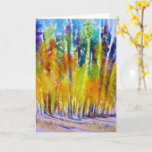 Het lege wenskaart van de Esp van de Lucht van de Kaart (Gele Bloem)