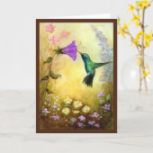 Het lege Wenskaart van de Gast van de Tuin Kaart (Gele Bloem)