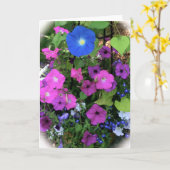 Het Lege Wenskaart van de Glorie van de ochtend Kaart (Gele Bloem)