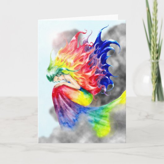 Het Lege Wenskaart van de "iris" Kaart (Voorkant)