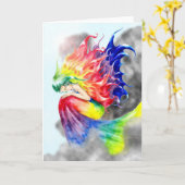 Het Lege Wenskaart van de "iris" Kaart (Gele Bloem)