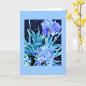 Het Lege Wenskaart van de iris Kaart (Gele Bloem)