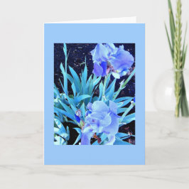 Het Lege Wenskaart van de iris Kaart