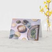 Het lege wenskaart van de Kaart van de kunst het (Gele Bloem)