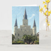 Het Lege Wenskaart van de Kathedraal van New Kaart (Gele Bloem)