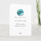 Het Lege Wenskaart van de meermin "van het Zwaard" Kaart (Achterkant)