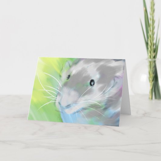 Het Lege Wenskaart van de "notemuskaat" Kaart (Voorkant)