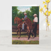 Het Lege Wenskaart van de Paarden van Fino van Kaart (Gele Bloem)