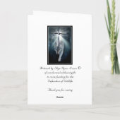 Het Lege Wenskaart van de Steun van de wolf & van Feestdagen Kaart (Achterkant)